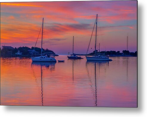Silver Lake Metal Print featuring the photograph Silver Lake Sunset 2010-10 15 by Jim Dollar