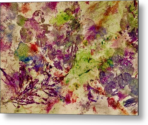 Smashed Flowers Metal Print featuring the painting Smashing by Debra Grace Addison