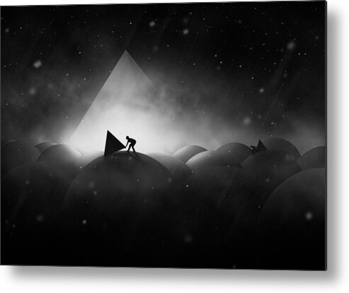 Photo Metal Print featuring the photograph Space - 2 by Hussain Buhligaha