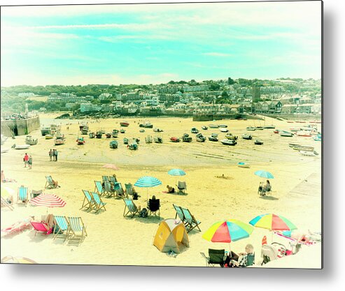 St. Ives Metal Print featuring the photograph St. Ives Beach by Doug Matthews