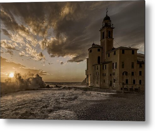 Sea Metal Print featuring the photograph Stormy Mood by Alfredo Bruzzone