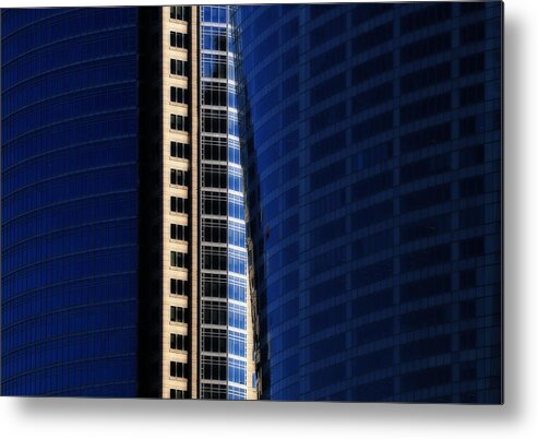 Urban Metal Print featuring the photograph Street Canyon by Zina Heg