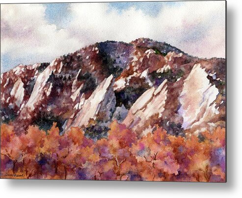 Boulder Metal Print featuring the painting Sunrise Splendor by Anne Gifford