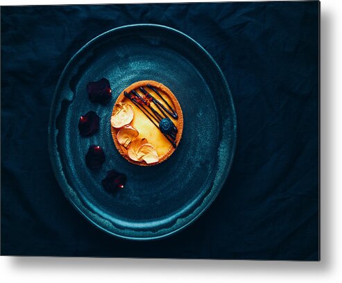 Food Metal Print featuring the photograph Sweet In Darkness by Aleksandrova Karina