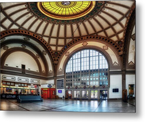 Hotel Metal Print featuring the photograph Terminal Station Interior by Susan Rissi Tregoning