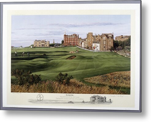 Scenics Metal Print featuring the photograph The 17th Hole Of The Old Course, St by Heritage Images