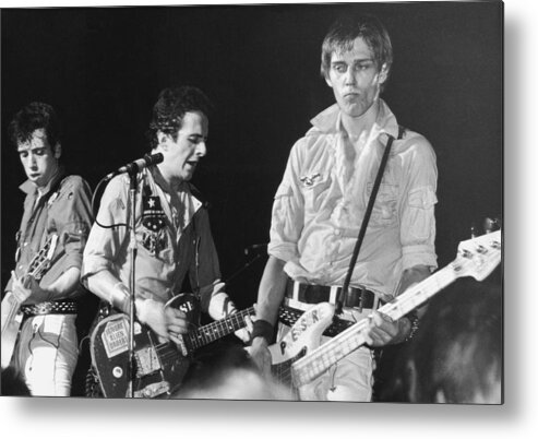 Rock Music Metal Print featuring the photograph The Clash by Hulton Archive