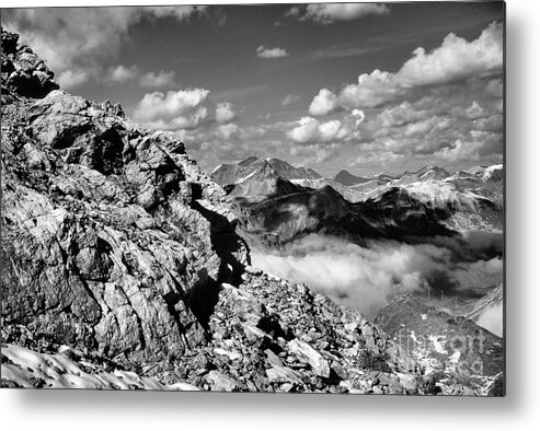 Mountains Metal Print featuring the photograph View from Diavolezza by Steve Ember
