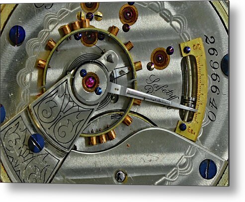 Watch Metal Print featuring the photograph Watchworks I by Ira Marcus