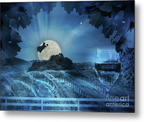 Wine Halloween Metal Print featuring the photograph Wine Country Halloween by Stephanie Laird