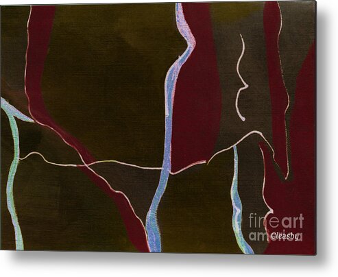Burgandy Metal Print featuring the digital art Wine Country by Patricia Cleasby