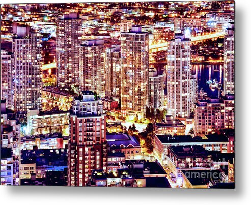 Top Artist Metal Print featuring the photograph 1553 Yaletown Vancouver Downtown Cityscape Canada by Amyn Nasser