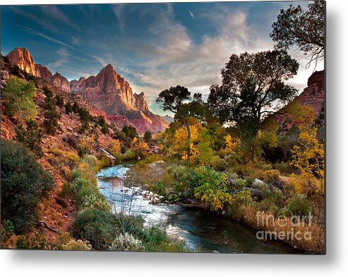 Utah Metal Print featuring the photograph Zion by Peter Kunasz