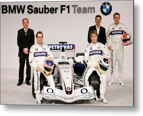 Valencia Metal Print featuring the photograph BMW Sauber F1 Team Car Launch #1 by Friedemann Vogel