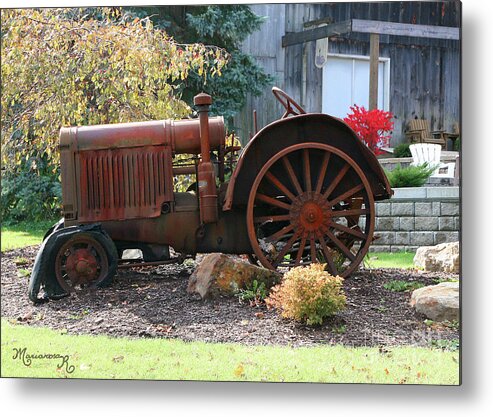 Farm Scene Metal Print featuring the photograph Finally at Rest #1 by Mariarosa Rockefeller