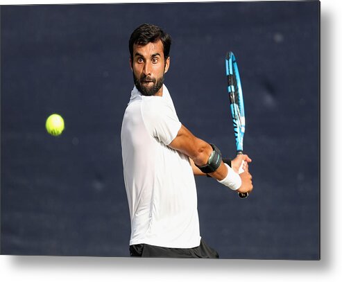 Tennis Metal Print featuring the photograph Fuzion 100 Surbiton Trophy - Day Seven #1 by Christopher Lee