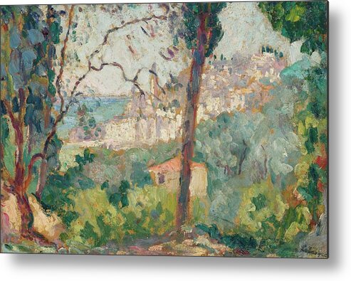 Background Metal Print featuring the painting Henri Lebasque by MotionAge Designs