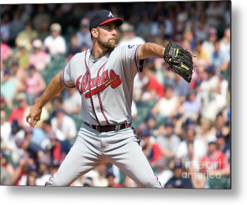 People Metal Print featuring the photograph John Smoltz by Icon Sports Wire