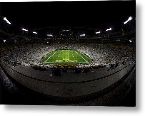 Packers Fan Metal Print featuring the photograph Green Bay Packers #69 by Robert Hayton