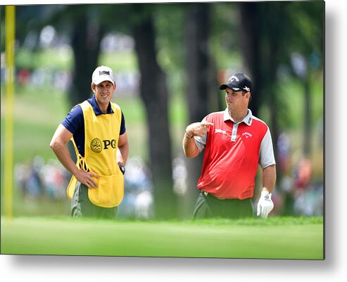 Patrick Reed Metal Print featuring the photograph PGA Championship - Round Two by Stuart Franklin