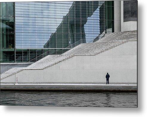 Architecture Metal Print featuring the photograph Berlin #11 by Eleni Kouri