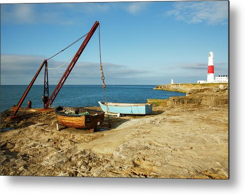 Portland Metal Print featuring the photograph Morning at Portland Bill Lighthouse #13 by Ian Middleton