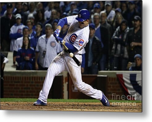 Ninth Inning Metal Print featuring the photograph Anthony Rizzo by Jonathan Daniel