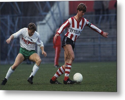 1980-1989 Metal Print featuring the photograph - Sparta Rotterdam by VI-Images