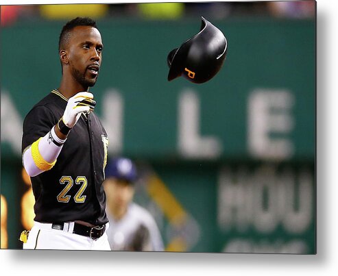 People Metal Print featuring the photograph Andrew Mccutchen #2 by Jared Wickerham