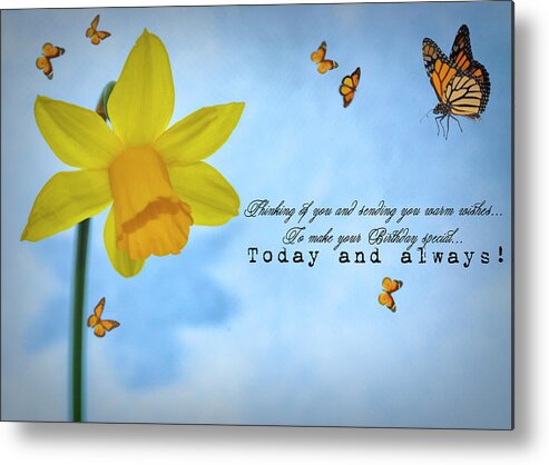 Spring Metal Print featuring the photograph Birthday Wishes #2 by Cathy Kovarik