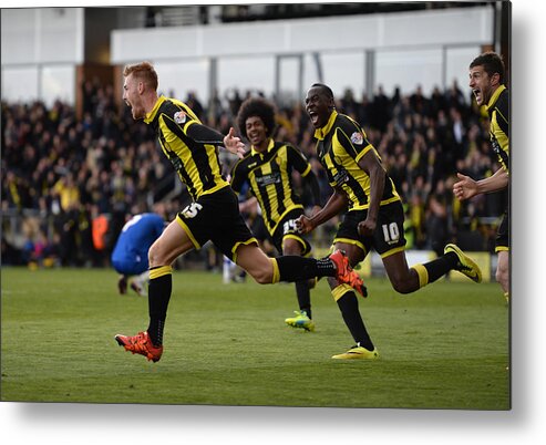 People Metal Print featuring the photograph Burton Albion v Gillingham - Sky Bet League One by Tony Marshall