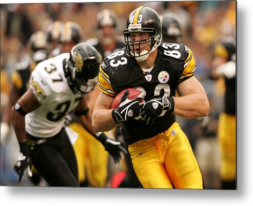 Heinz Field Metal Print featuring the photograph Jacksonville Jaguars v Pittsburgh Steelers by Nick Laham