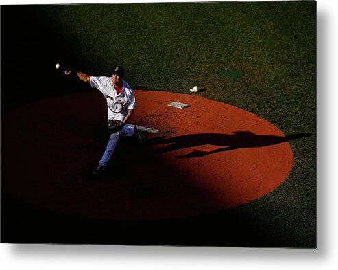 People Metal Print featuring the photograph Jake Peavy #2 by Jared Wickerham