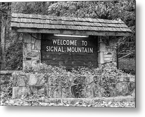 Welcome Metal Print featuring the photograph Welcome to Signal Mountain Fall #2 by Tom and Pat Cory