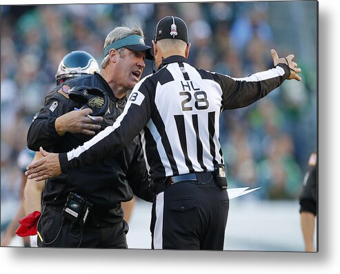 Three Quarter Length Metal Print featuring the photograph Atlanta Falcons v Philadelphia Eagles #3 by Rich Schultz