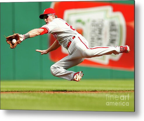 Second Inning Metal Print featuring the photograph Chase Utley by Jared Wickerham
