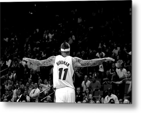 Nba Pro Basketball Metal Print featuring the photograph Chris Andersen #3 by Mike Ehrmann
