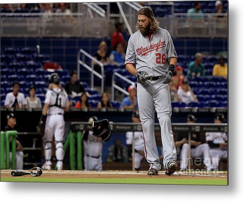 People Metal Print featuring the photograph Jayson Werth by Mike Ehrmann