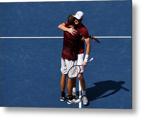 Scoring Metal Print featuring the photograph 2016 US Open - Day 13 #4 by Alex Goodlett