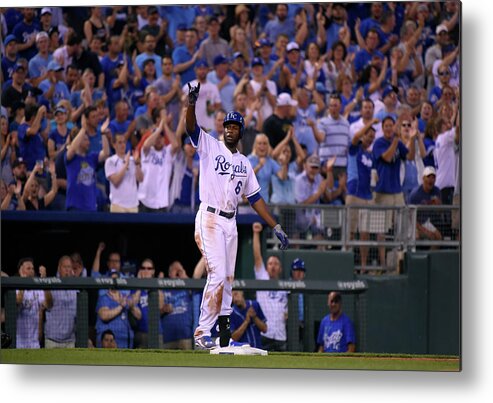 People Metal Print featuring the photograph Lorenzo Cain #4 by Ed Zurga