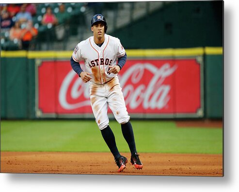 People Metal Print featuring the photograph George Springer by Scott Halleran
