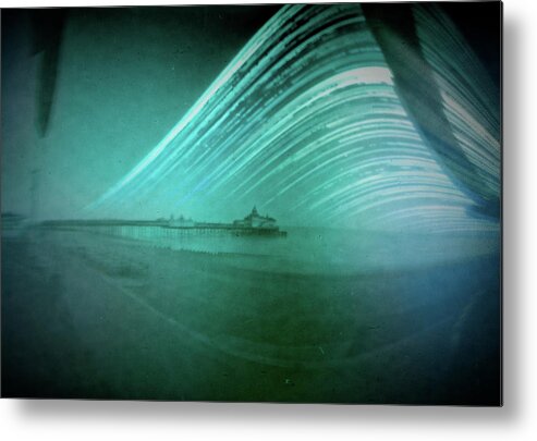  Metal Print featuring the photograph 6 month exposure - Eastbourne Pier by Will Gudgeon