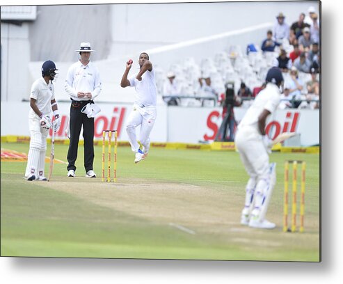 International Match Metal Print featuring the photograph 1st Sunfoil Test: South Africa v India, Day Four by Gallo Images