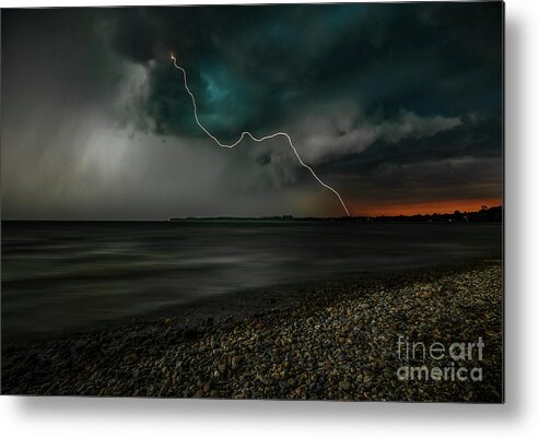 Bavaria Metal Print featuring the photograph A stormy day at the lake by Hannes Cmarits