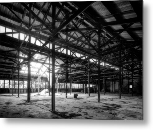Abandoned Metal Print featuring the photograph Abandoned Factory 1 by Matt Hammerstein