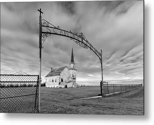 Lutheran Metal Print featuring the photograph Abandoned Scandia Lutheran Church in NW ND near Grenora by Peter Herman