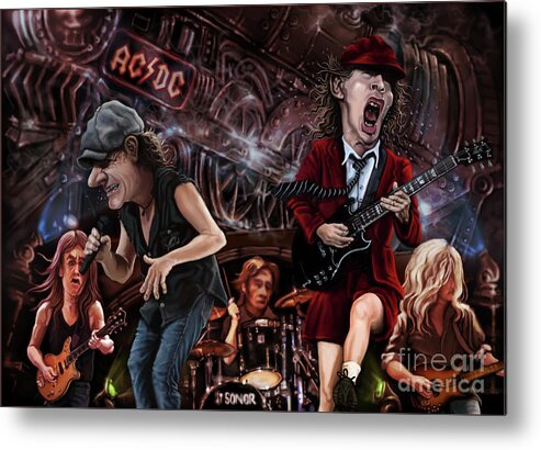 Ac/dc Metal Print featuring the digital art Ac/dc by Andre Koekemoer