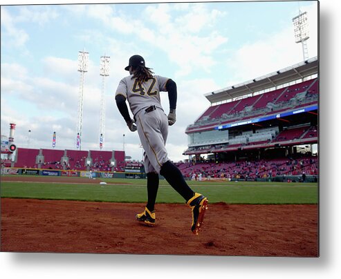 Great American Ball Park Metal Print featuring the photograph Andrew Mccutchen by Andy Lyons