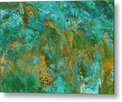 Sea And Sand Metal Print featuring the painting Aquarium by Tessa Evette