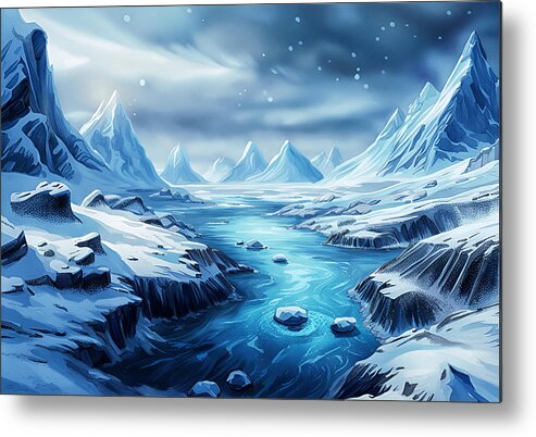 Ai Metal Print featuring the photograph Arctic Landscape by Cate Franklyn